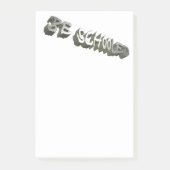 B. Schooled-Gray-White Post-it Klebezettel (Vorderseite)