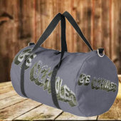 B Schooled Gray-Wht Duffle Bag