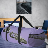 B Schooled Gray-Wht Duffle Bag