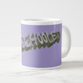 B Schooled Gray-Wht Jumbo-Tasse (Vorderseite Rechts)
