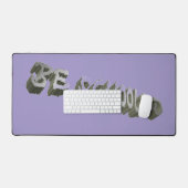 B Schooled Gray-Wht Schreibtischunterlage (Tastatur & Maus)