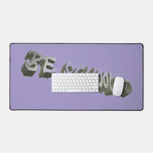 B Schooled Gray-Wht Schreibtischunterlage (Tastatur & Maus)