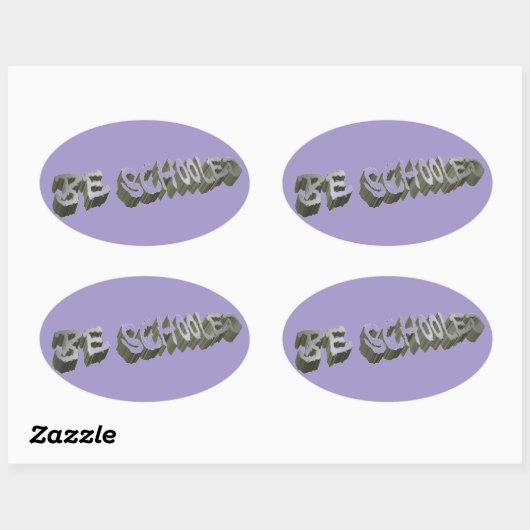 B. Schooled Gray-Wht Sticker (Blatt)