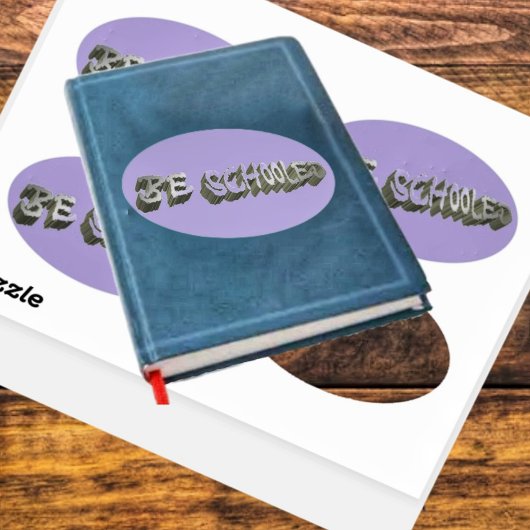 B. Schooled Gray-Wht Sticker