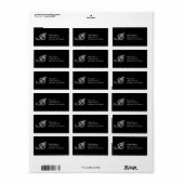 B Script-Imitate -"Diamond Bling" Adressaufkleber (Vorne)