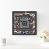 B Seelman Clock Quadratische Wanduhr (Zuhause)