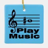 B Sharp Musical Notation Keramikornament (Vorderseite)