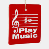 B Sharp Musical Notation Keramikornament (Rechts)