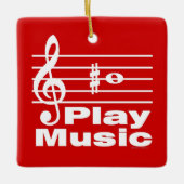 B Sharp Musical Notation Keramikornament (Vorderseite)