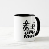 B Sharp Musical Notation Tasse (VorderseiteRechts)