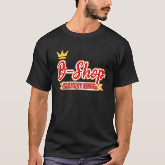 B Shop Harmony Singer Barbershop Quartet Singer T-Shirt (Vorderseite)