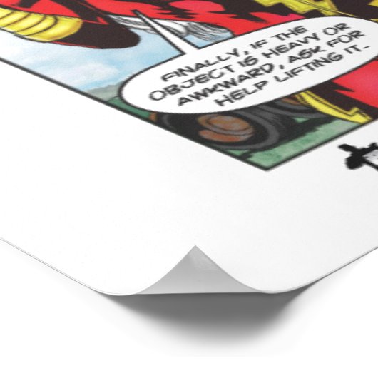 B-sichere Comicen - Sicheres Aufheben Poster (Ecke)