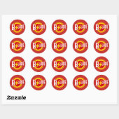 B.Slade-Blitz-Logo-Sticker Runder Aufkleber (Blatt)