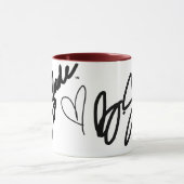 B.Slade Unterzeichnungs-Reihen-Kaffee-Tasse Tasse (Zentrum)