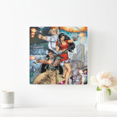 B@stard Stew Action Adventure von Al Rio Quadratische Wanduhr (Zuhause)