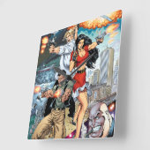 B@stard Stew Action Adventure von Al Rio Quadratische Wanduhr (Winkel)