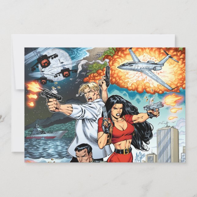 B@stard Stew Action Comic Art von Al Rio (Vorderseite)