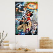 B@stard Stew Action Comic Art von Al Rio Poster (Küche)