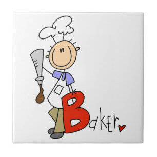 B steht für Bäcker Fliese