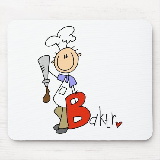 B steht für Bäcker Mousepad (Vorne)