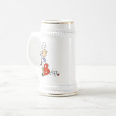 B steht für Baker Bierglas (Vorderseite Links)