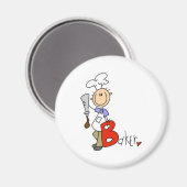 B steht für Baker Magnet (Vorderseite/Rückseite)