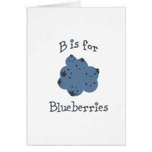 B steht für Blaubeeren