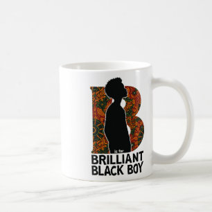 B steht für brillanten schwarzen Jungen, Schwarze  Kaffeetasse