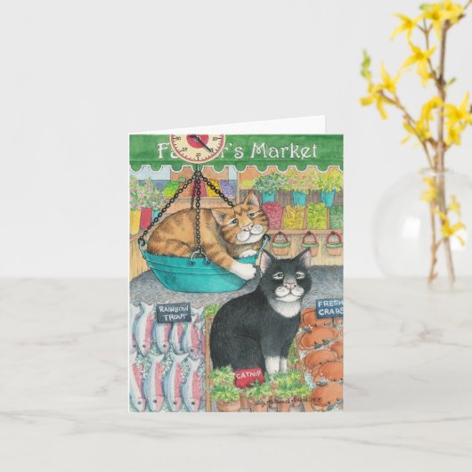 B & T #42 Notecard Karte (Gelbe Blume)