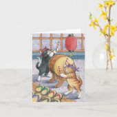 B & T #50 Taiko Drummers Geburtstag Hinweis Karte (Gelbe Blume)