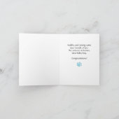 B & T #54A Baby Boy Begrüßung Karte (Innenseite)