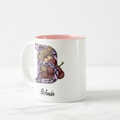 B Teddy Trauben Zweifarbige Tasse (Vorderseite Links)
