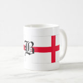 B-Text Englisch-Flagge Kaffeetasse (VorderseiteRechts)
