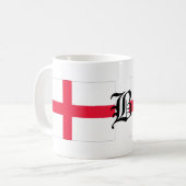 B-Text Englisch-Flagge Kaffeetasse (Vorderseite Links)