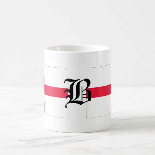 B-Text Englisch-Flagge Kaffeetasse (Mittel)