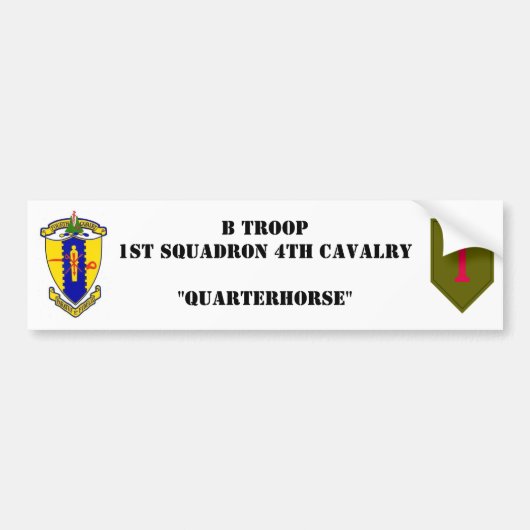 B-Truppe Autoaufkleber (Vorne)