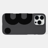B. - Typografie-Etui iPhone Hülle (Rückseite (Horizontal))