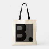 B - Typografie-Tragetasche Tragetasche (Rückseite)