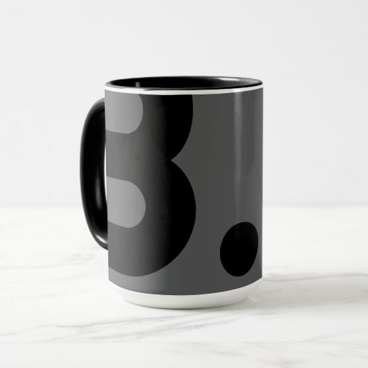 B.- Typography Tasse (Vorderseite Links)