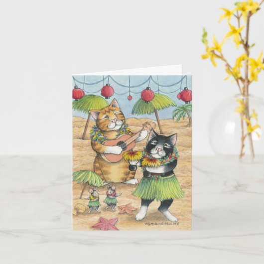 B u. Anmerkung T #39 Aloha Karte (Gelbe Blume)