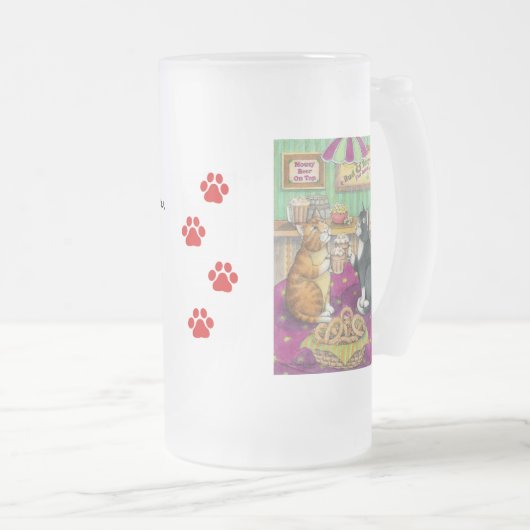 B u. Beifall-Tasse T #35 Mattglas Bierglas (VorderseiteRechts)