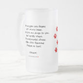 B u. Beifall-Tasse T #35 Mattglas Bierglas (Vorderseite Links)