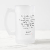 B u. Beifall-Tasse T #35 Mattglas Bierglas (Links)