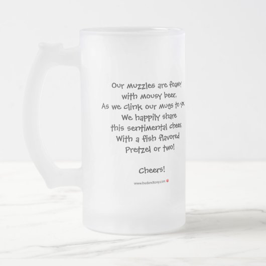 B u. Beifall-Tasse T #35 Mattglas Bierglas (Links)