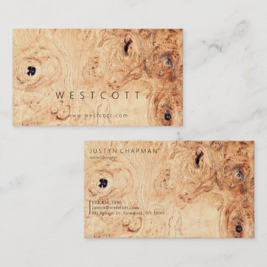 B U R L E D VISITENKARTE (Vorne/Hinten)