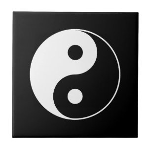 B u. Symbol-Fliese W Yin Yang Fliese