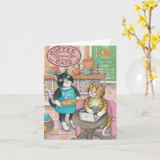 B u. T #40 Notecard Karte (Gelbe Blume)