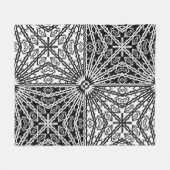 B u. W 4 Quadrat. Spiegel Fleecedecke (Vorderseite (Horizontal))