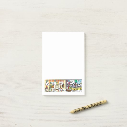 B und BookMarkSally "das Datum waren aus… " Post-it Klebezettel (Auf Schreibtisch)