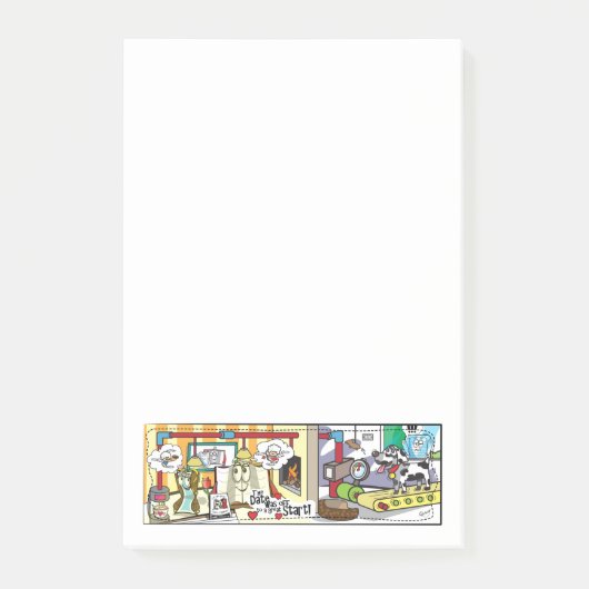 B und BookMarkSally "das Datum waren aus… " Post-it Klebezettel (Vorderseite)